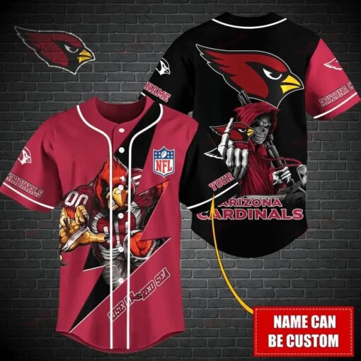 Arizona Cardinals Personalized Baseball Jersey BG468