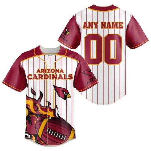 Arizona Cardinals Personalized Baseball Jersey BG728