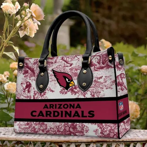 Arizona Cardinals Personalized Leather Hand Bag BB336