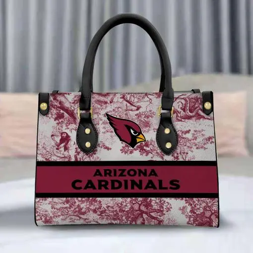 Arizona Cardinals Personalized Leather Hand Bag BB336