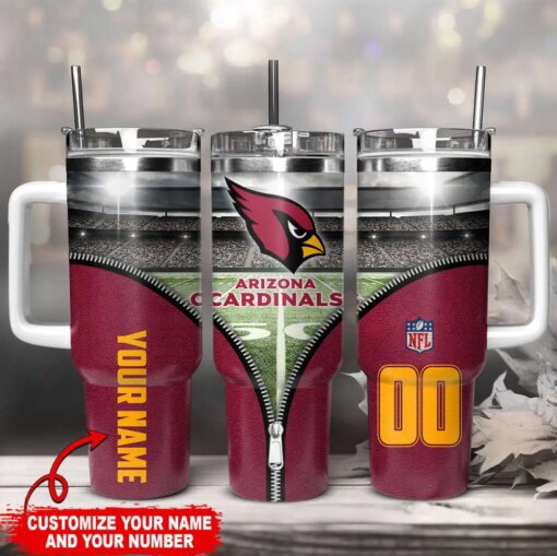 Arizona Cardinals Personalized Limited Edition Sport Fan Gift 40oz Tumbler AZC40OZT111