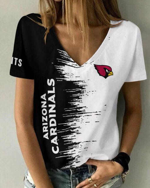 Arizona Cardinals Summer V-neck Women T-shirt BG13