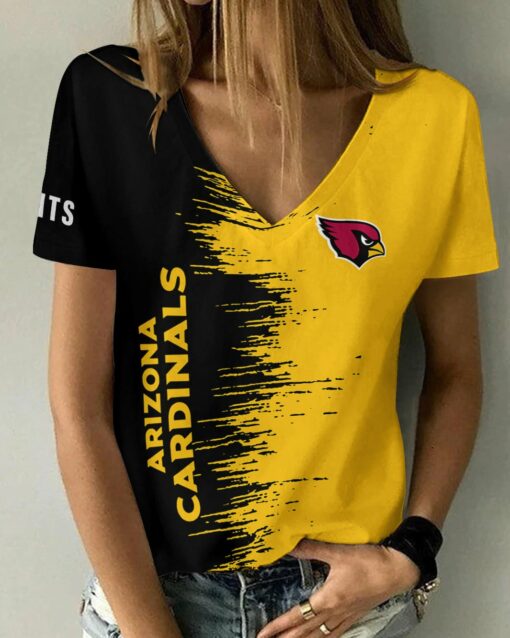 Arizona Cardinals Summer V-neck Women T-shirt BG13