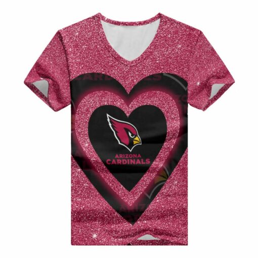 Arizona Cardinals Summer V-neck Women T-shirt BG325