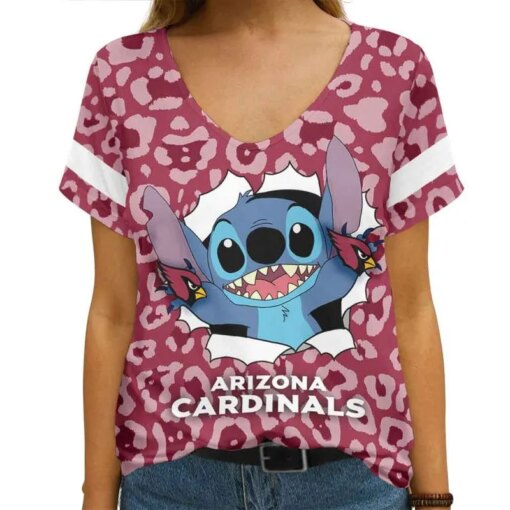 Arizona Cardinals V-neck Women T-shirt