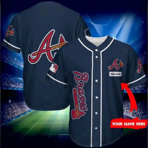 Atlanta Braves Personalized Baseball Jersey Shirt 159