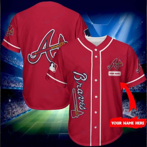 Atlanta Braves Personalized Baseball Jersey Shirt 159