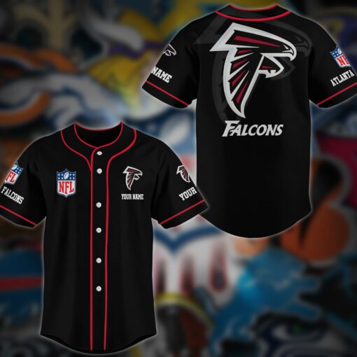 Atlanta Falcons Personalized Baseball Jersey AZCBJS100