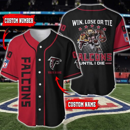 Atlanta Falcons Personalized Baseball Jersey BG563