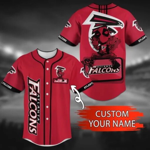 Atlanta Falcons Personalized Baseball Jersey BG63