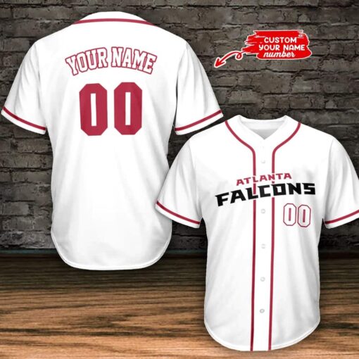 Atlanta Falcons Personalized Baseball Jersey BG790