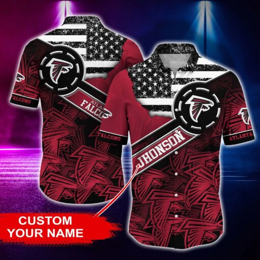 Atlanta Falcons Personalized Button Shirt and T-shirt BG161