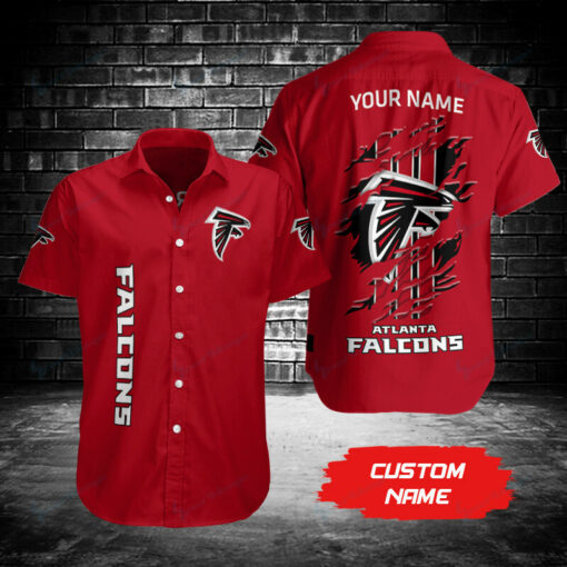 Atlanta Falcons Personalized Button Shirt BG998