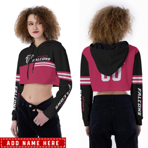 Atlanta Falcons Personalized Combo Croptop Hoodie And Leggings AZCLG066+AZC2CHD066