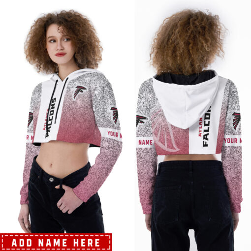 Atlanta Falcons Personalized Combo Croptop Hoodie And Leggings AZCLG107+AZC2CHD107