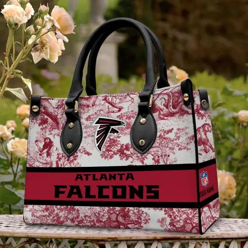 Atlanta Falcons Personalized Leather Hand Bag BB335