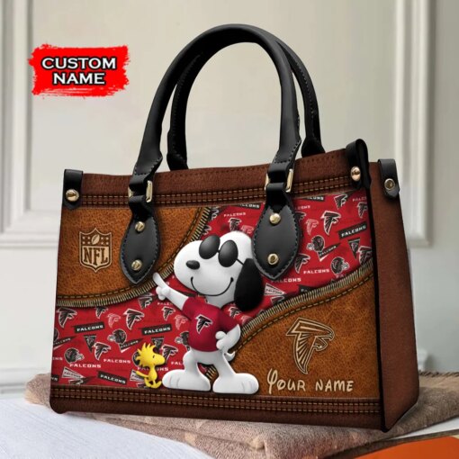 Atlanta Falcons Personalized Leather Hand Bag BBLTHB537