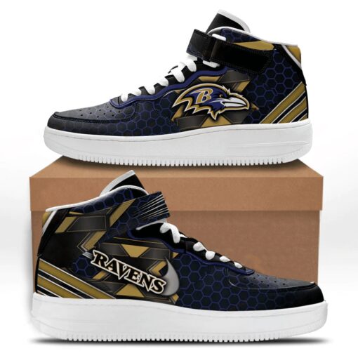 Baltimore Ravens High AF1 Sneakers BG21