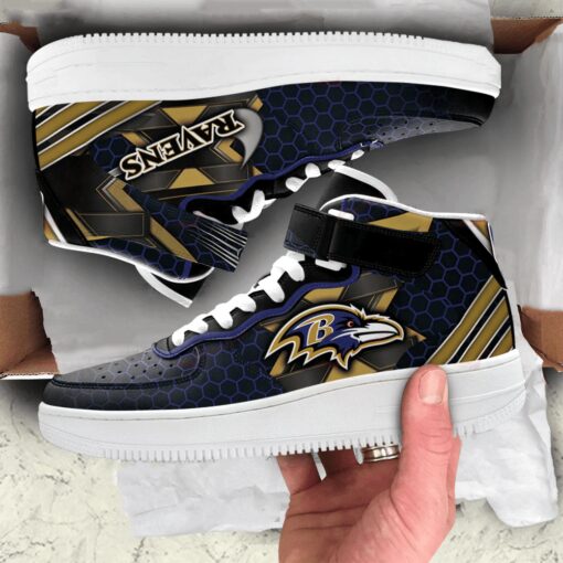 Baltimore Ravens High AF1 Sneakers BG21