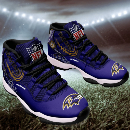 Baltimore Ravens Personalized AJD11 Sneakers BG186