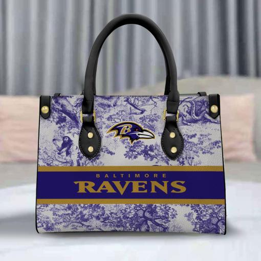 Baltimore Ravens Personalized Leather Hand Bag BB334