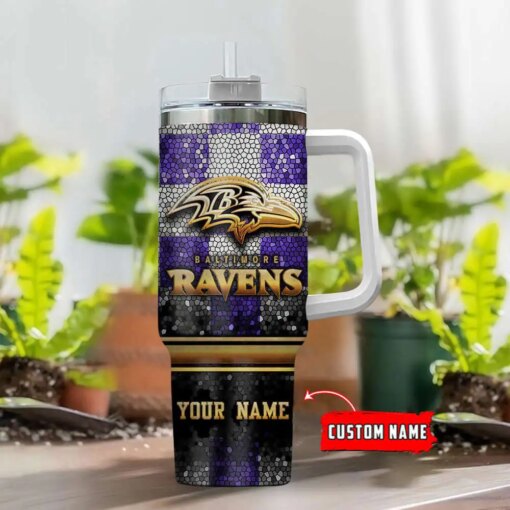 Baltimore Ravens Personalized Limited Edition Sport Fan Gift 40oz Tumbler AZC40OZT081