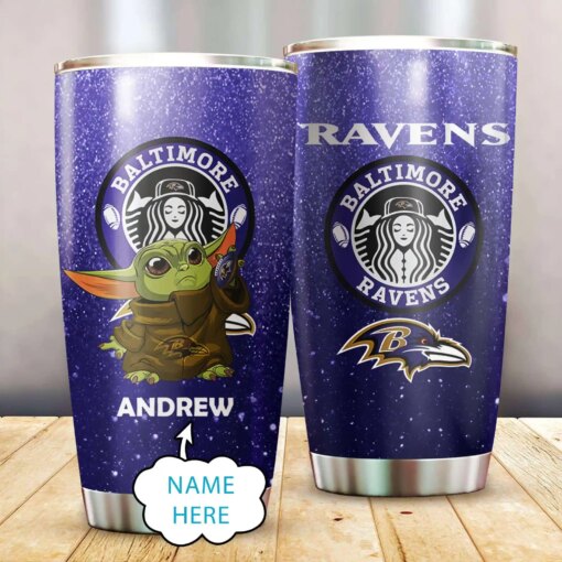 Baltimore Ravens Personalized Tumbler BG556