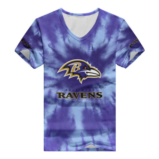 Baltimore Ravens Summer V-neck Women T-shirt 127