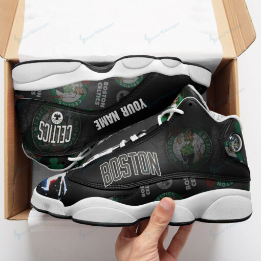 Boston Celtics Personalized AJD13 Sneakers BG06