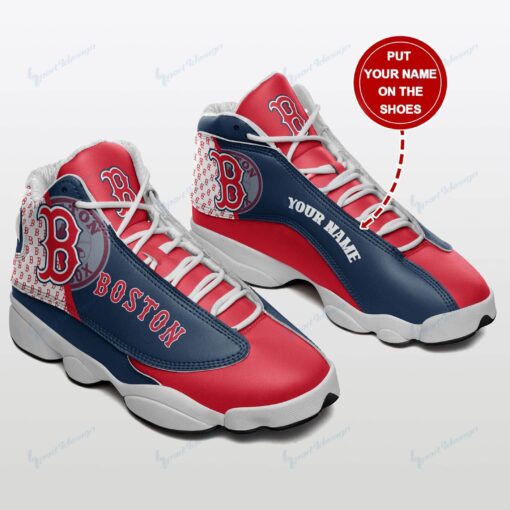 Boston Red Sox Personalized AJD13 Sneakers 1047