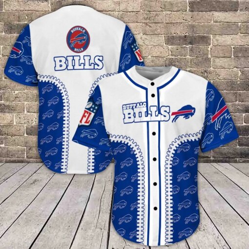 Buffalo Bills Baseball  Jersey 2