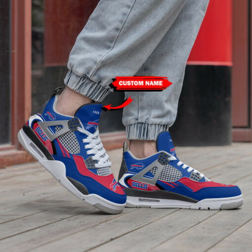 Buffalo Bills Personalized AJ4 Sneaker BG214