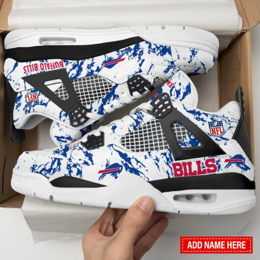 Buffalo Bills Personalized AJ4 Sneaker BGAJ4S364