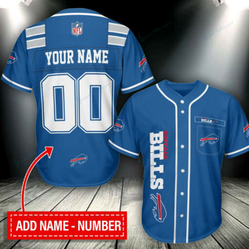 Buffalo Bills Personalized Baseball Jersey BG283