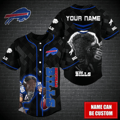 Buffalo Bills Personalized Baseball Jersey BG351