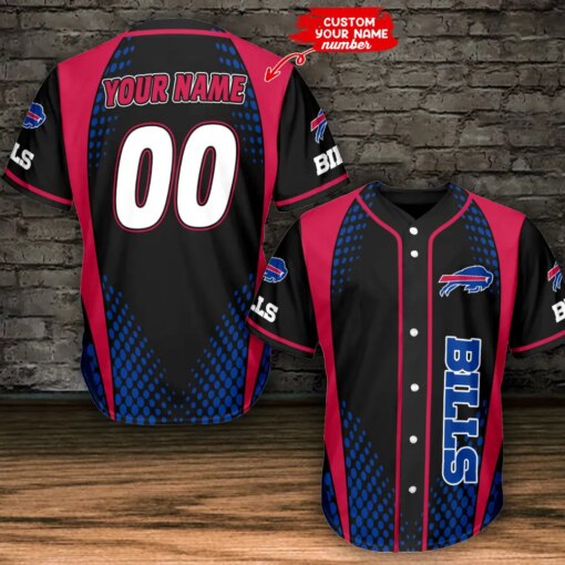 Buffalo Bills Personalized Baseball Jersey BG497