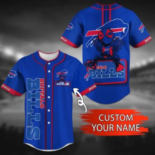 Buffalo Bills Personalized Baseball Jersey BG67