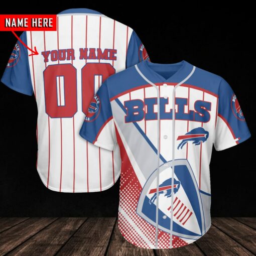 Buffalo Bills Personalized Baseball Jersey BG996