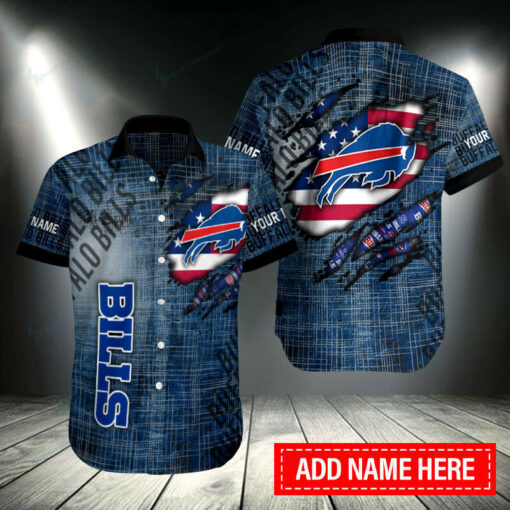 Buffalo Bills Personalized Button Shirt BB199