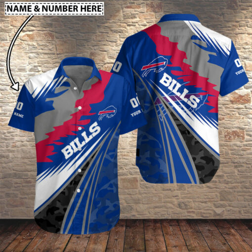 Buffalo Bills Personalized Button Shirt BB674