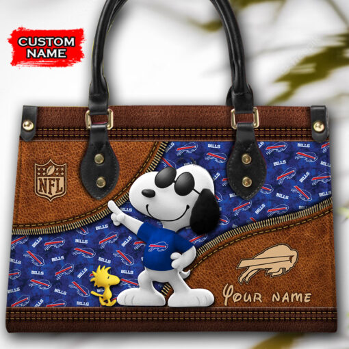 Buffalo Bills Personalized Leather Hand Bag BBLTHB539