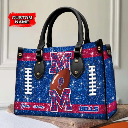 Buffalo Bills Personalized Leather Hand Bag BBLTHB571