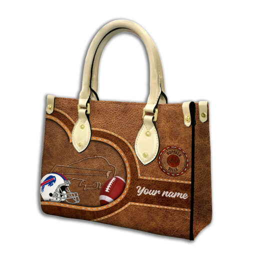 Buffalo Bills Personalized Leather Hand Bag BBLTHB603