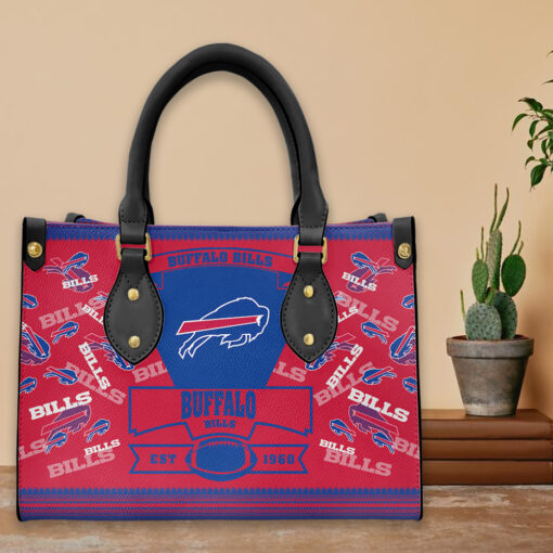 Buffalo Bills Personalized Leather Hand Bag BBLTHB680