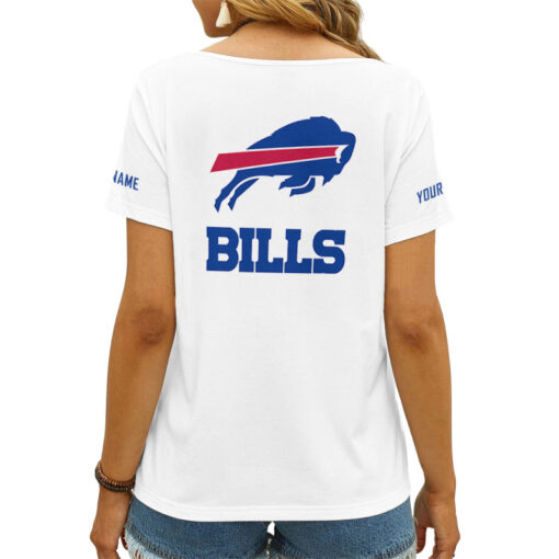 Buffalo Bills Personalized V-neck Women T-shirt AGC75