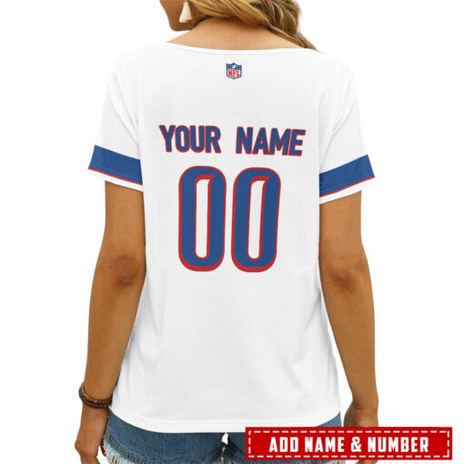 Buffalo Bills Personalized V-neck Women T-shirt AGCWTS247