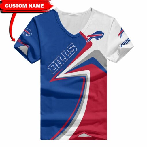 Buffalo Bills Personalized V-neck Women T-shirt BG493