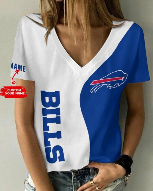 Buffalo Bills Personalized V-neck Women T-shirt BG516