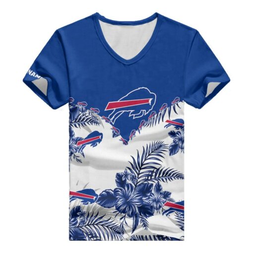 Buffalo Bills Personalized V-neck Women T-shirt BG603