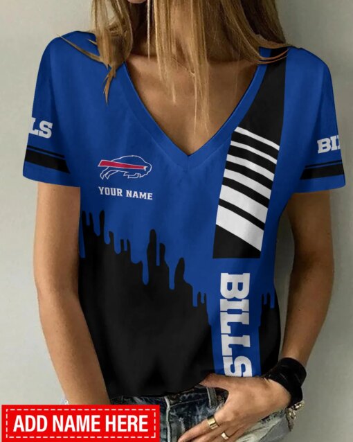 Buffalo Bills Summer V-neck Women T-shirt 119